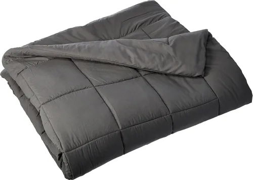Vista 8 de Elegant Comfort Lujoso relleno alternativo de plumón de doble relleno, tamaño individual/individual XL, negro