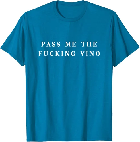 Vista 7 de Pásame el maldito Vino. Camiseta divertida con texto en inglés «Wine nice lettering AM PM Fun»