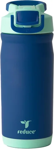 Vista 19 de Reduce Hydrate Pro Kids - Botella de agua aislada de acero inoxidable de 14 onzas con pajilla, vaso a prueba de derrames para niños, retención