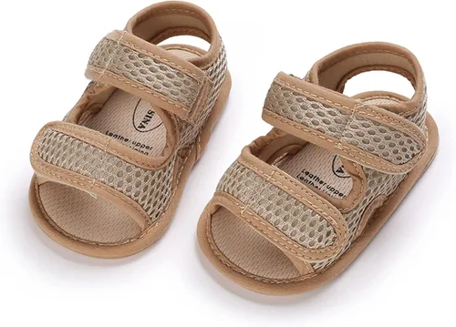 Vista 4 de RVROVIC Sandalias para bebés niños y niñas, zapatos de verano de primera calidad para exteriores, ligeras, suaves, antideslizantes, suela para niños