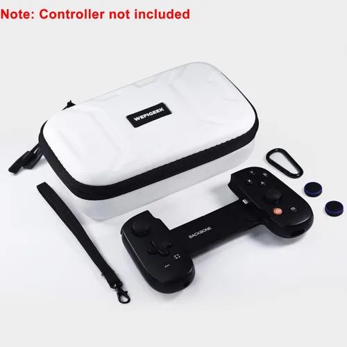 Vista 6 de WEPIGEEK Hard Case for Backbone One Controller iOSAndroidPlaystation Edition Design Perfect Groove,Strong Strap,Soft Lining,Pockets for Accessories