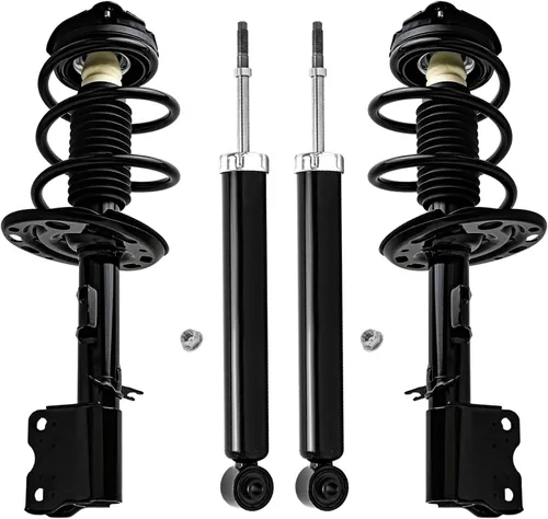 Vista 50 de Detroit Axle - Kit de 4 puntales para Ford Escape 2014-2019, 2 amortiguadores traseros ensamblaje 2 puntales delanteros y resortes helicoidales 2015