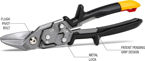 Vista 2 de ToughBuilt - Tijeras de aviación de corte izquierdo, tijeras de metal