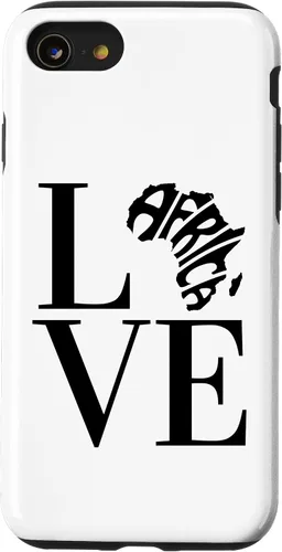 Vista 13 de iPhone 15 LOVE AFRICA, funda local del orgullo africano