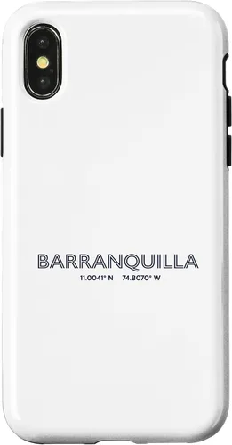 Vista 5 de Colombia City Coordinates - Barranquilla Case for iPhone 16