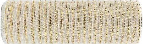 Vista 42 de YYCRAFT cinta metálica de malla de poliéster para decoración y manualidades, 10 yardas Rosa