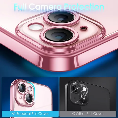 Vista 671 de Supdeal Funda cristalina transparente para iPhone 11, [No se amarillea] [Protección de la cámara] [Probado contra caídas de grado militar] Funda