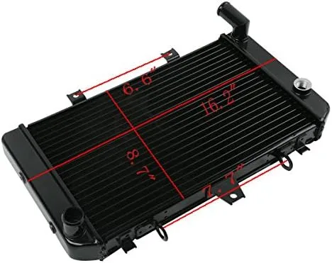 Vista 3 de TCT-MOTORPARTS Radiador enfriador apto para Kawasaki ZRX 1100 1996-2000 ZRX 1200 2001-2008 02 03 04
