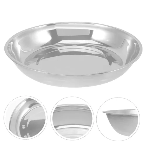Vista 3 de LABRIMP Bandeja de báscula de acero inoxidable de 11.02 pulgadas, bandeja de pesaje electrónica para partículas de polvo y objetos pequeños, diseño