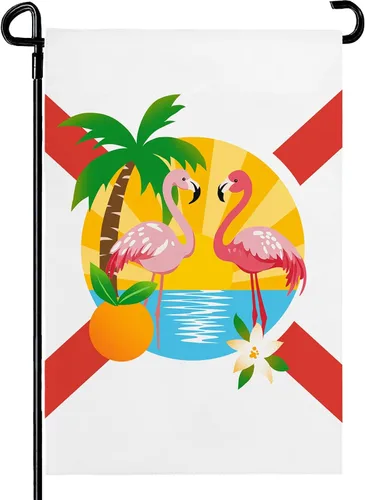 Vista 62 de Bandera de jardín floral de verano (bandera de jardín de águila del 4 de julio)