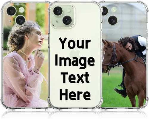 Vista 25 de Funda de teléfono con foto personalizada para iPhone 14 de 6.1 pulgadas, funda de TPU suave personalizada con absorción de golpes para iPhone 14