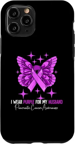 Vista 27 de I Wear Purple For My Husband Pancreatic Cancer Awareness Case for iPhone 16