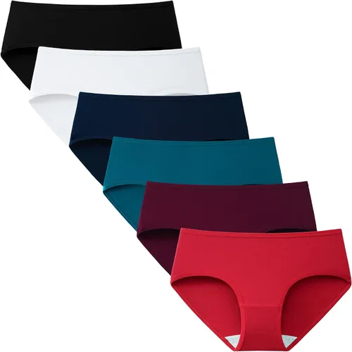 Vista 16 de INNERSY - Ropa interior de mujer de algodón estilo hipster, tallas regular y extra grande, paquete de 6 unidades Resplandor