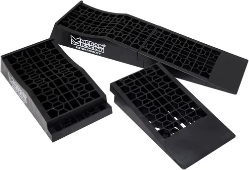 Vista 2 de Megan MR-RAMP-01 - Rampa de servicio automático desmontable de perfil bajo, universal, 4 unidades, color negro