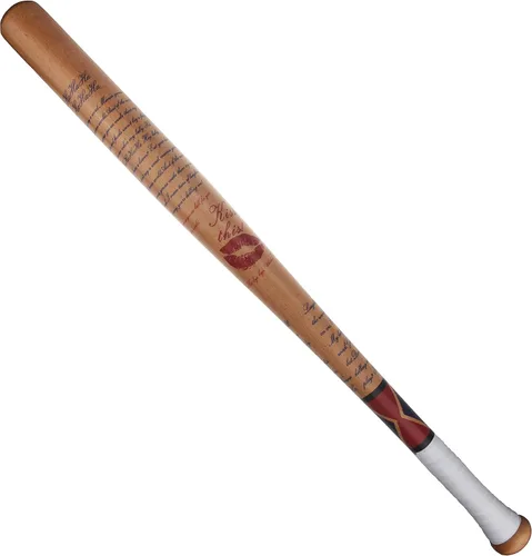 Vista 2 de Udekit Bate de béisbol de madera para mujeres y hombres accesorios de disfraz de fiesta de cosplay