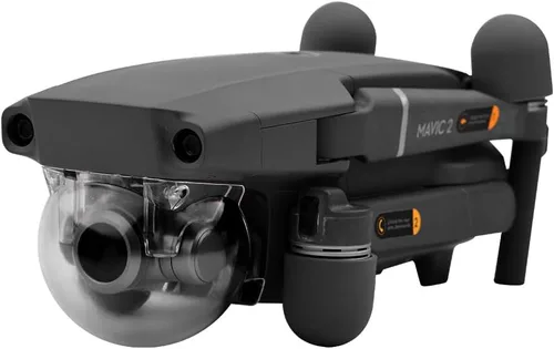Vista 2 de MOUDOAUER Dron Transparente Protector Cubierta Gimbal Lock Estabilizador Cámara Tapa Protector Protector Cubierta para DJI (Mavic 2) Accesorios