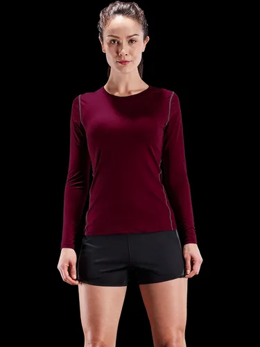 Vista 67 de CADMUS Paquete de 1 o 3 camisetas de entrenamiento de manga larga para mujer, camiseta de compresión de ajuste seco para correr