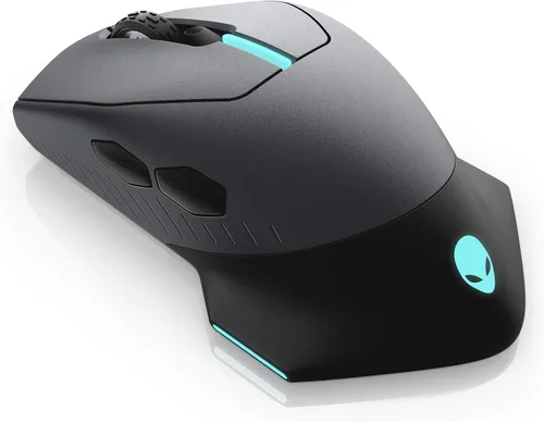 Vista 2 de Alienware WiredWireless Gaming Mouse AW610M 16000 DPI Optical Sensor - 350 Hour Rechargeable Battery Life - 7 Buttons - 3-ZONE Alienfx RGB Lighting