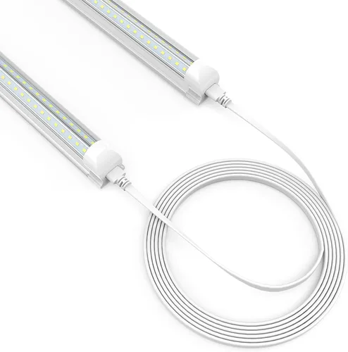 Vista 7 de Paquete de 4 cables de conexión hembra a hembra de 2 pies para luz LED T5 T8 de tienda