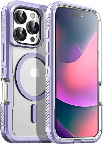 Vista 30 de AICase Funda para iPhone 13 Pro Max [compatible con Magsafe], protección magnética resistente contra caídas, cuerpo completo, a prueba de golpes, a