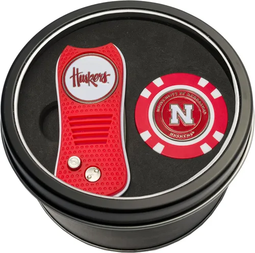 Vista 24 de Team Golf NCAA - Juego de regalo de lata unisex para adultos con herramienta Switchfix Divot y chip de golf