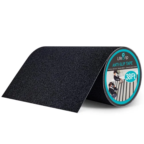 Vista 26 de Lifegrip - Cinta de tracción antideslizante, cinta de fricción de 1 pulgada x 15 pies, el mejor agarre, adhesivo abrasivo para escaleras, peldaños
