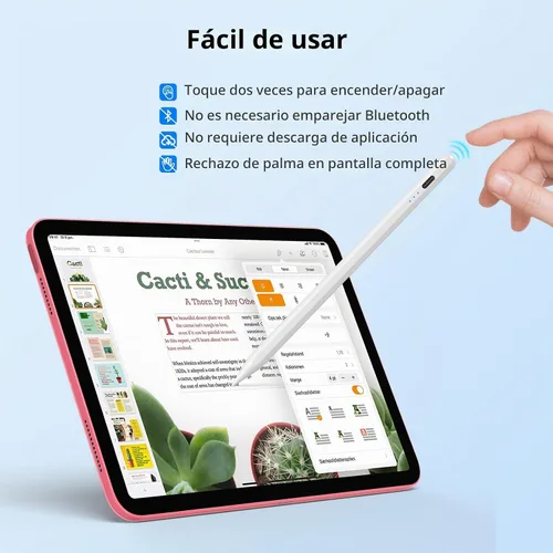 Vista 7 de Lápiz óptico para iPad, Apple Pencil para iPad 10/9ª generación, lápiz digital compatible con Apple iPad Pro 11 y 12.9 pulgadas (2018-2022), iPad