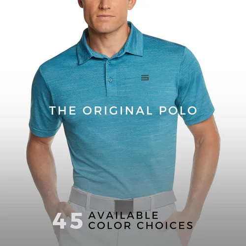 Vista 7 de Three Sixty Six - Camisetas de golf para hombre material Dry-Fit polo de manga corta con cuello atlético y casual