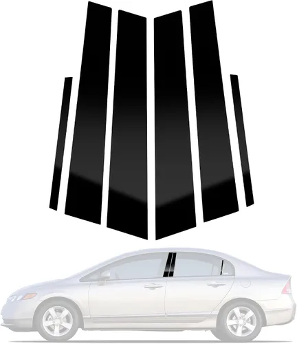 Vista 8 de BASIKER - Molduras para pilar de ventana de puerta para Ford F150 2004-2014