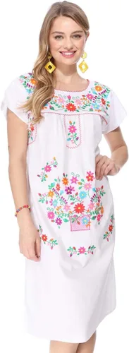 Vista 5 de Vestido mexicano tradicional bordado