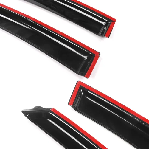 Vista 8 de IKON MOTORSPORTS - Visera de ventana compatible con Chevrolet Cruze 2010-2015 2016 Chevrolet Cruze Limited, estilo delgado, acrílico, negro