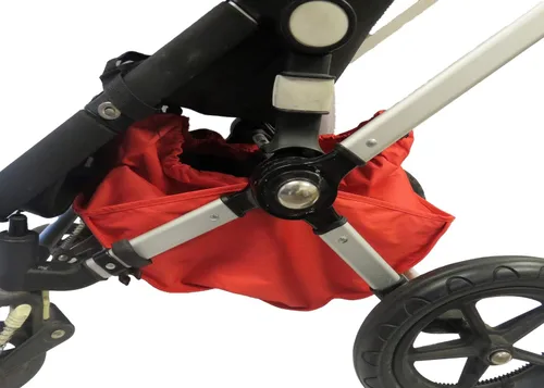 Vista 2 de Cesta de almacenamiento grande debajo del asiento para juguetes, botellas, bolsa de pañales, compatible con Bugaboo Cameleon 1,2,3 y cochecitos