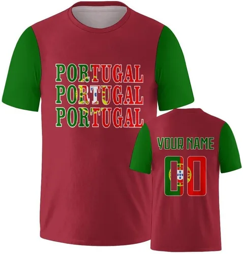 Vista 14 de Camisetas de fútbol nacionales personalizadas 2024 con diseño de fuentes, ropa personalizada con tus números de nombre para hombres, mujeres