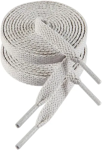 Vista 33 de VSUDO 2 pares de cordones planos para tenis, cordones/agujetas de zapatos para tenis 01 Blanco