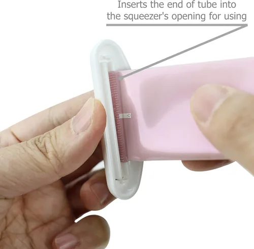 Vista 4 de EIKS 6 juegos de clips exprimidores de tubos para pasta de dientes, crema de manos, tubo de pintura, cosméticos, fácil de presionar y reduce