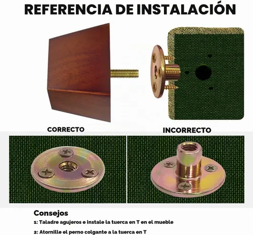 Vista 6 de Michanco Juego de 4 patas cuadradas para sofá de 2 pulgadas, patas de repuesto de madera para sofá otomano, sillón reclinable