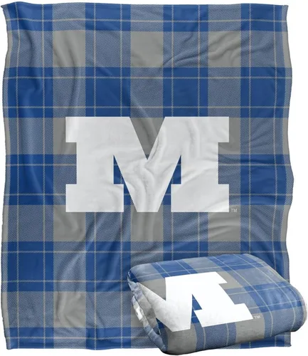Vista 124 de LOGOVISION St John's University Campus Plaid Spirit Silky Touch Manta súper suave 36 x 58 pulgadas