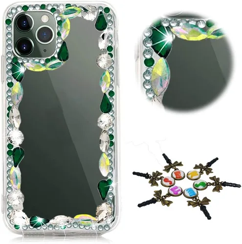 Vista 32 de Sparkle - Funda para teléfono compatible con Samsung Galaxy Note 20, elegante, hecha a mano, con diamantes de imitación en 3D, diseño de diamantes