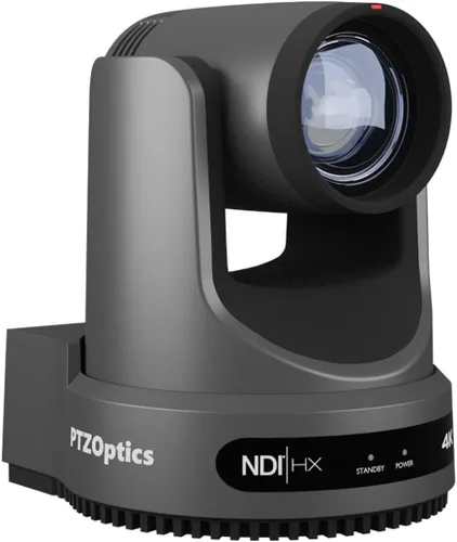 Vista 2 de PTZOptics Move 4K 12X Cámara de Zoom Óptico - Gris (Gris)