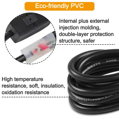 Vista 5 de 2 cables de alimentación USB a DC5521 de 5 V USB a DC5521 cable de carga divisor en Y, cable de carga de 5 V 2.5 A USB A macho a doble CC de 0.217 x