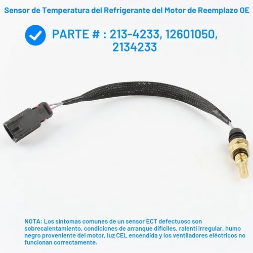 Vista 2 de Sensor de temperatura del refrigerante 213-4233, 2134233 compatible con Buick Chevy GMC Hummer Isuzu - 2004-2012 Colorado Canyon, 2006-2009