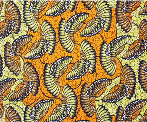 Vista 2 de BintaRealWax Tela africana de 6 yardas de tela tribal con estampado de cera vintage Ankara para coser vestido de fiesta