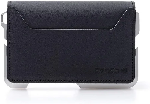 Vista 2 de Dango D01 Dapper EDC Wallet - Hecho en Estados Unidos - Cuero genuino, aluminio CNC y bloqueo RFID