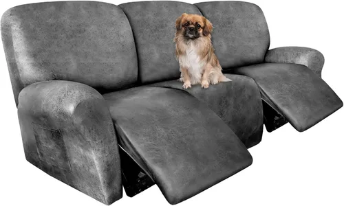 Vista 39 de ANARACHON Fundas para Sillas Reclinables Tipo Cuero, 4 Piezas Funda para Sillón Reclinable Lazy Boy, Protector de Muebles - Funda Suave Lavable