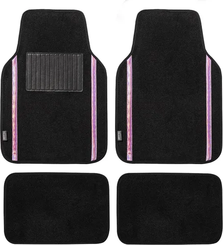 Vista 16 de FH Group - Juego completo de fundas para asientos de auto de cuero sintético, ajuste universal, para asientos frontales con respaldo bajo, Rosa