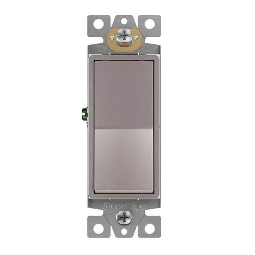 Vista 15 de ENERLITES Interruptor de luz de paleta decorativa de 3 vías, acabado brillante, un solo polo o tres vías, 3 cables, tornillo de puesta a tierra