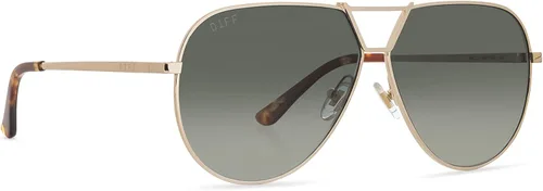 Vista 3 de DIFF Eyewear Devon - Lentes de sol de aviador para mujer 100 UVAUVB tamaño más grande