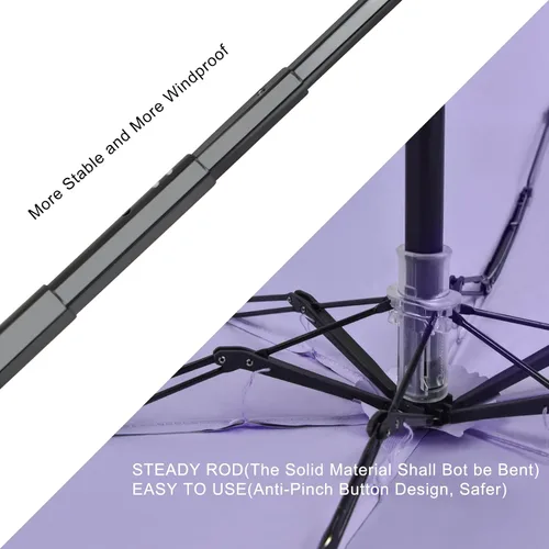 Vista 6 de LEAGERA Mini Umbrella For Purse - UPF 50+ UV Blocker Umbrella, Small Lightweight Travel Umbrella Compact Sun Umbrella, Women Kids Parasol Umbrellas