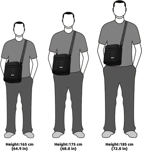 Vista 7 de KL928 Bolsa de mensajero para hombre – Bolso cruzado de hombro, bolsa de viaje para hombre, bolso casual para trabajo y negocios