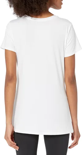 Vista 54 de Amazon Essentials Camiseta de manga corta con cuello redondo para mujer, de secado rápido, para entrenamiento, gimnasio, paquete múltiple